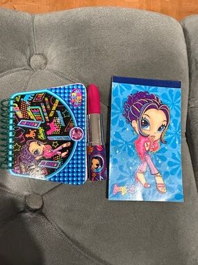 Lisa Frank vintage Notebook - lipstick pen